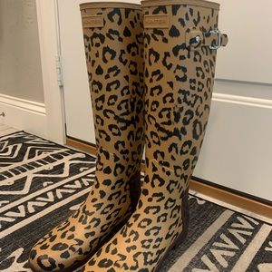 Hunter Women's Original Leopard  Tall Rain Boots